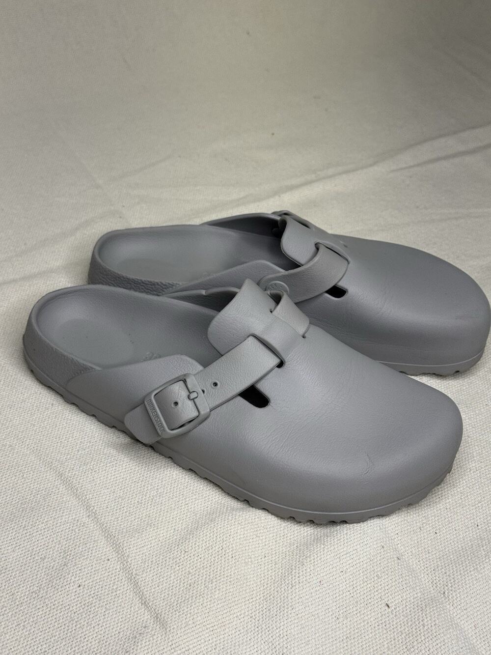 Birkenstock Boston EVA Clogs Womens Size 7 Gray Waterproof Mules Strap